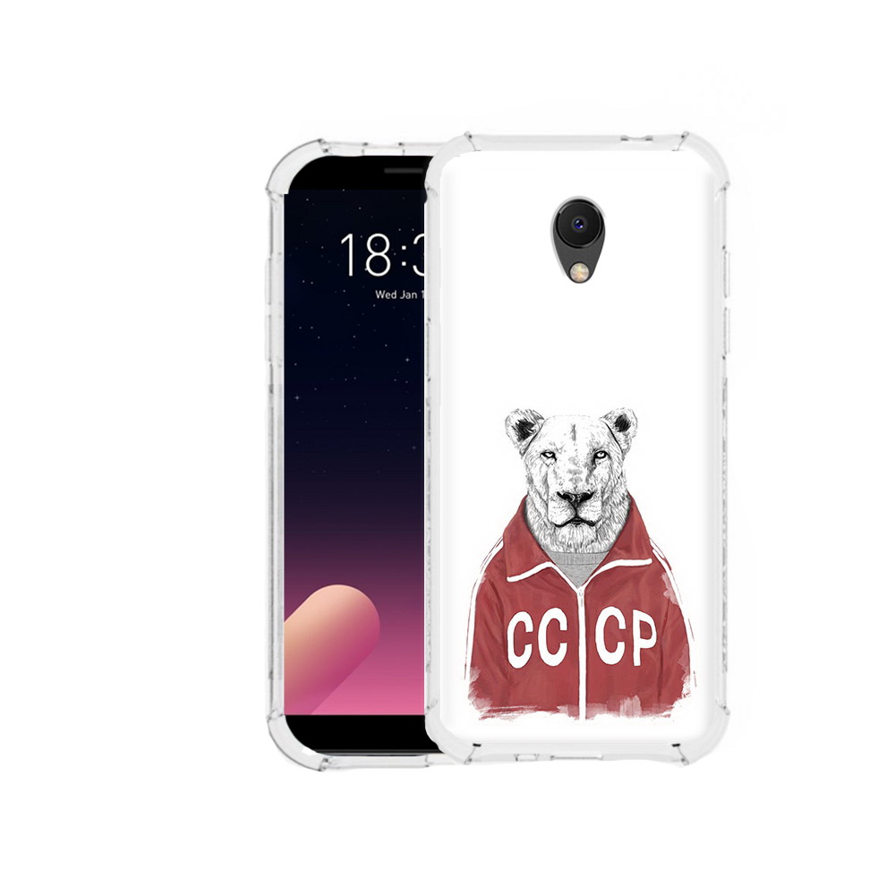 

Чехол MyPads Tocco для Meizu M6S львица ссср, Прозрачный, Tocco