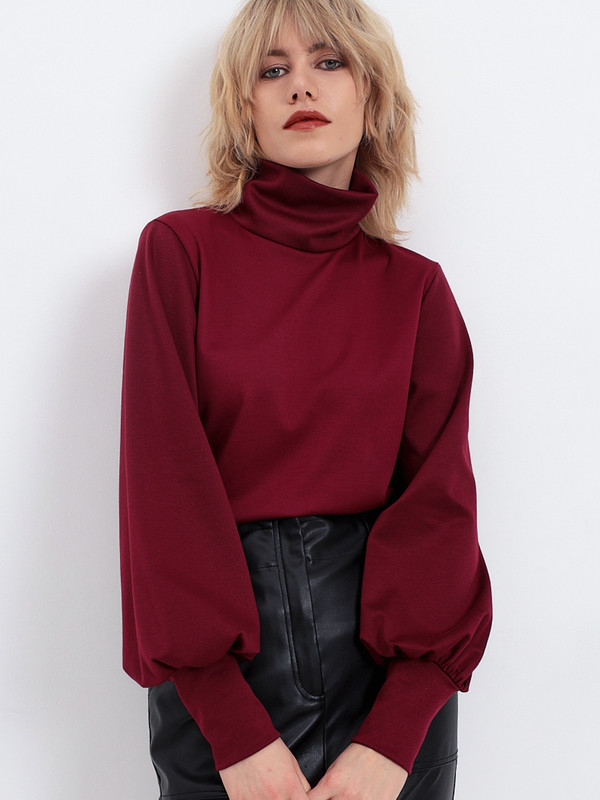 

Блуза женская EVA BERTEN А014 бордовая XL, Бордовый, А014