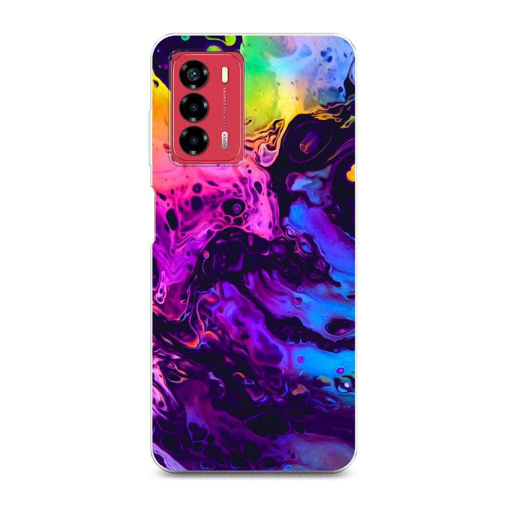 

Чехол Awog на ZTE Blade V40 Vita / ЗТЕ Блэйд V40 Vita "ACID fluid", Разноцветный, 135650-3