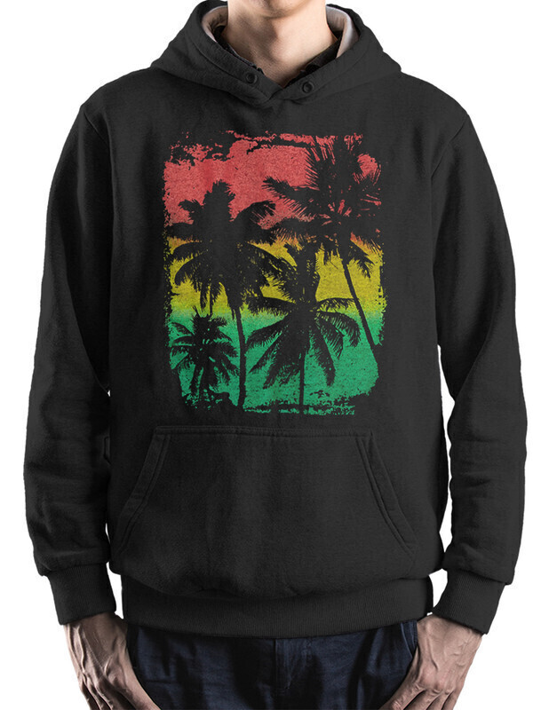 

Худи мужское Dream Shirts Пальмы черное 46 RU, Пальмы