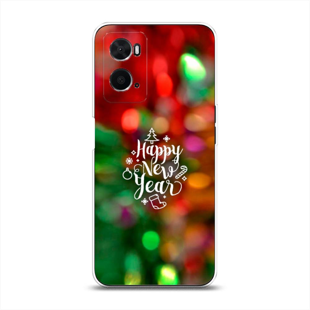 

Чехол для Oppo A36 "Новый Год на елке", Зеленый;красный;желтый, 259950-5