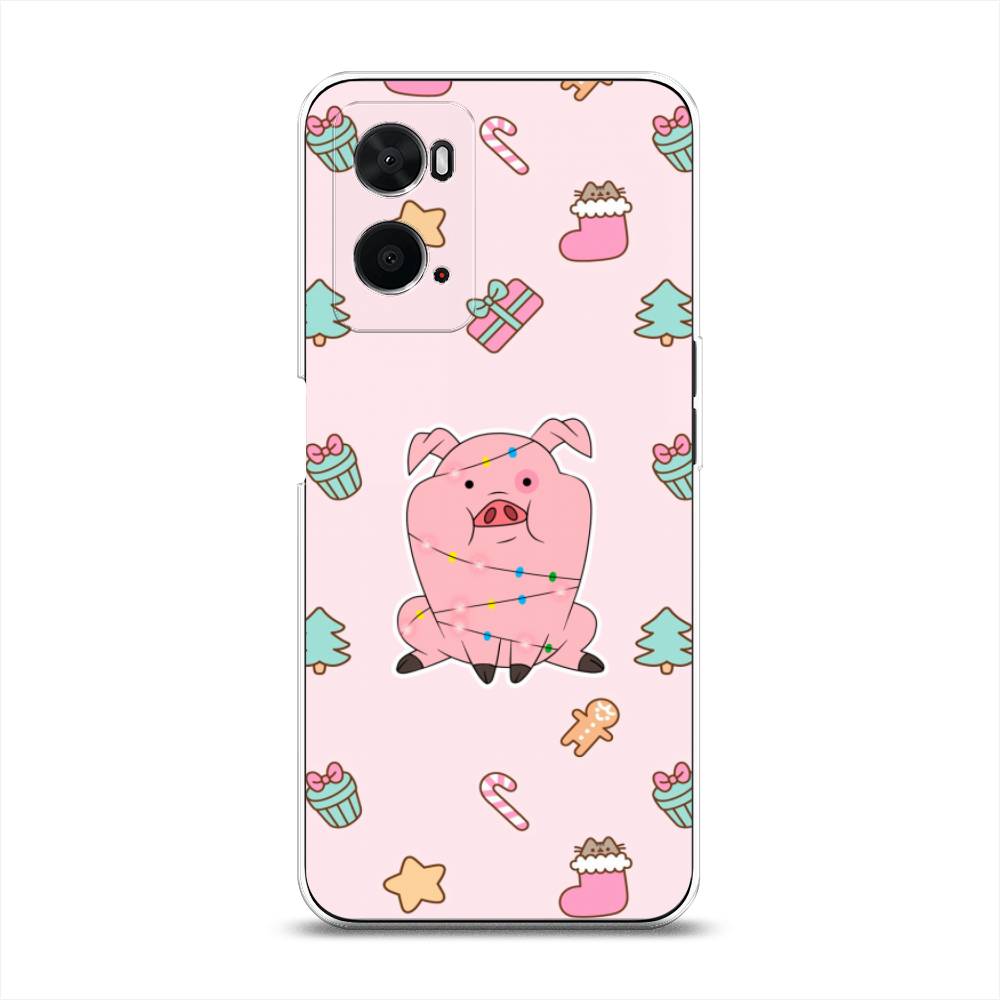 

Чехол для Oppo A36 "Розовая свинка", Розовый;зеленый, 259950-5