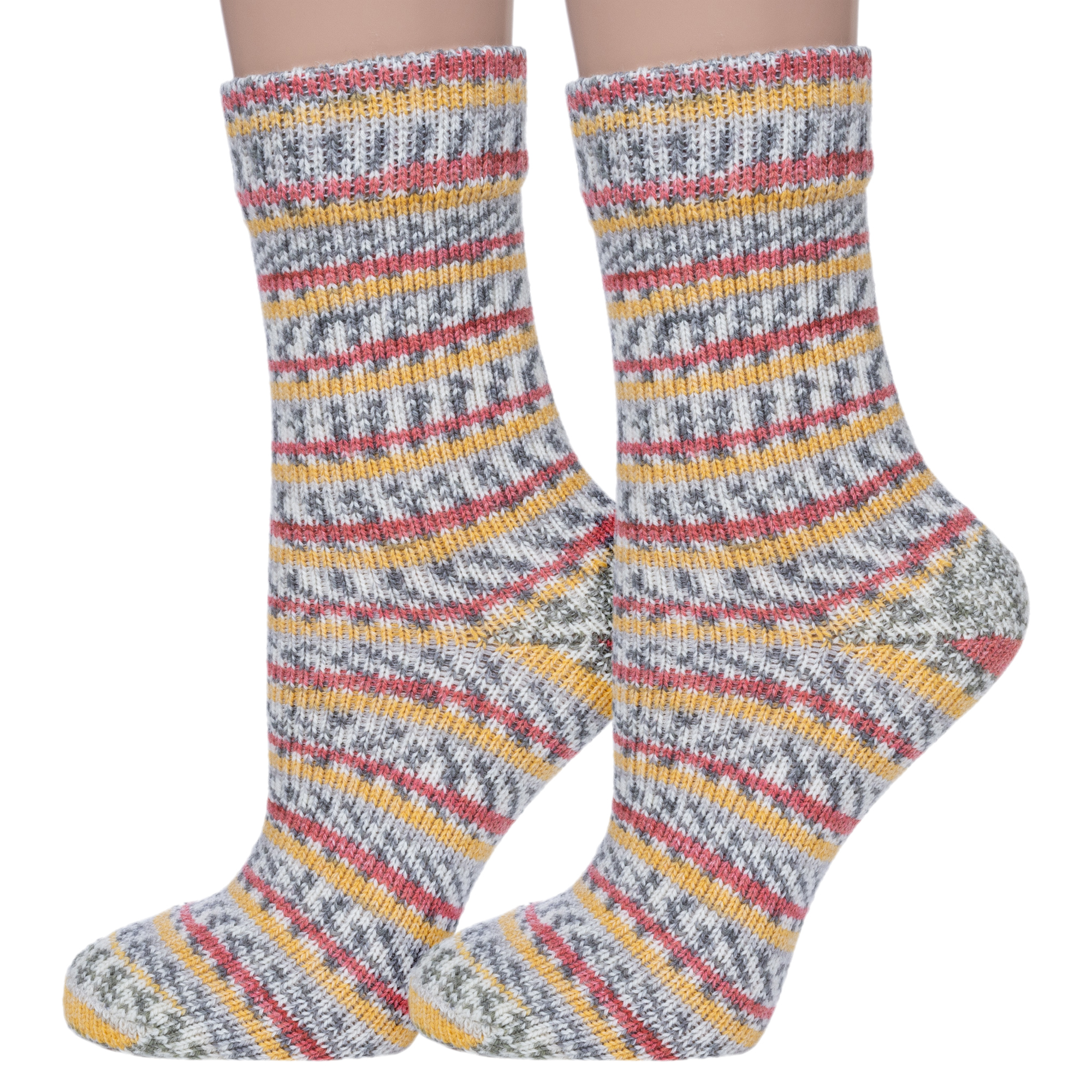 Комплект носков женских NOSMAG 2-22399K разноцветных 25-27