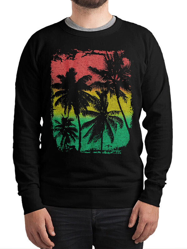 

Свитшот мужской Dream Shirts Пальмы черный 52 RU, Пальмы