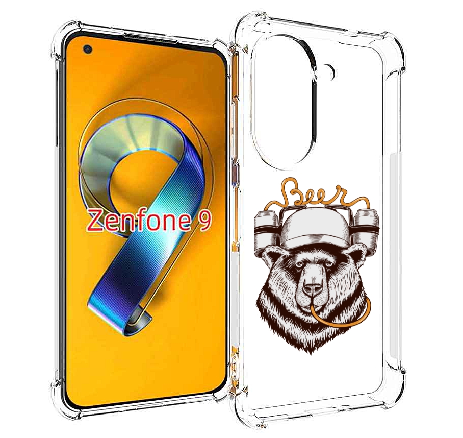 Чехол MyPads пивной медведь для Asus Zenfone 9 (AI2202)