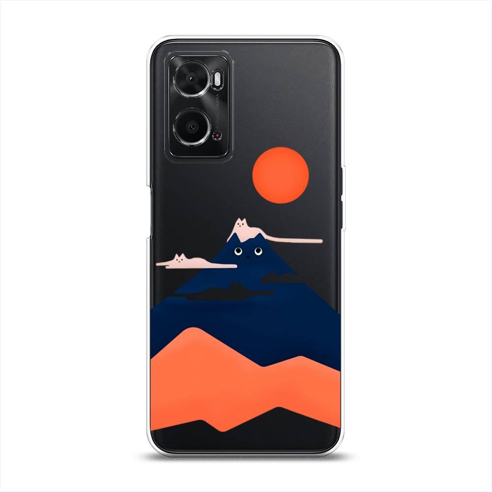 

Чехол на Oppo A36 "Кот-гора", Черный;оранжевый, 259950-4