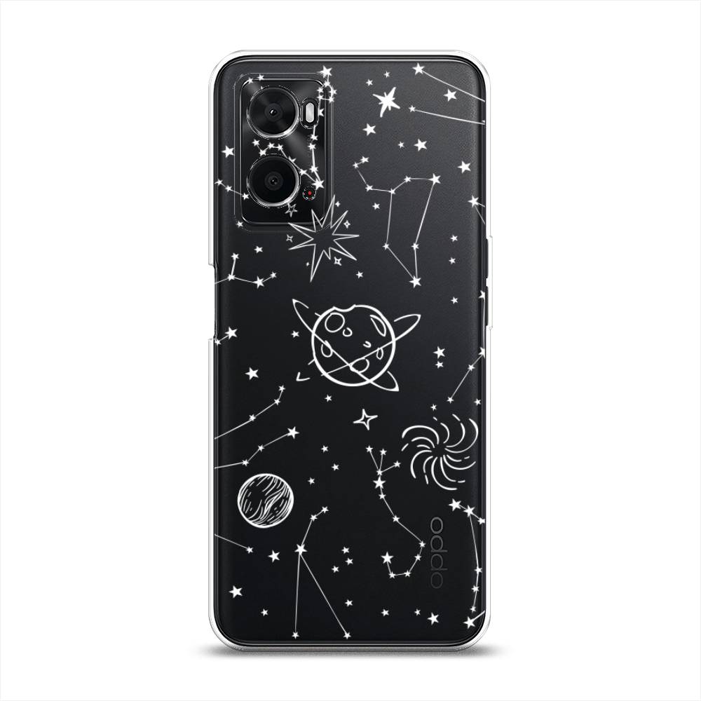 

Чехол на Oppo A36 "Планеты в космосе", Белый, 259950-2