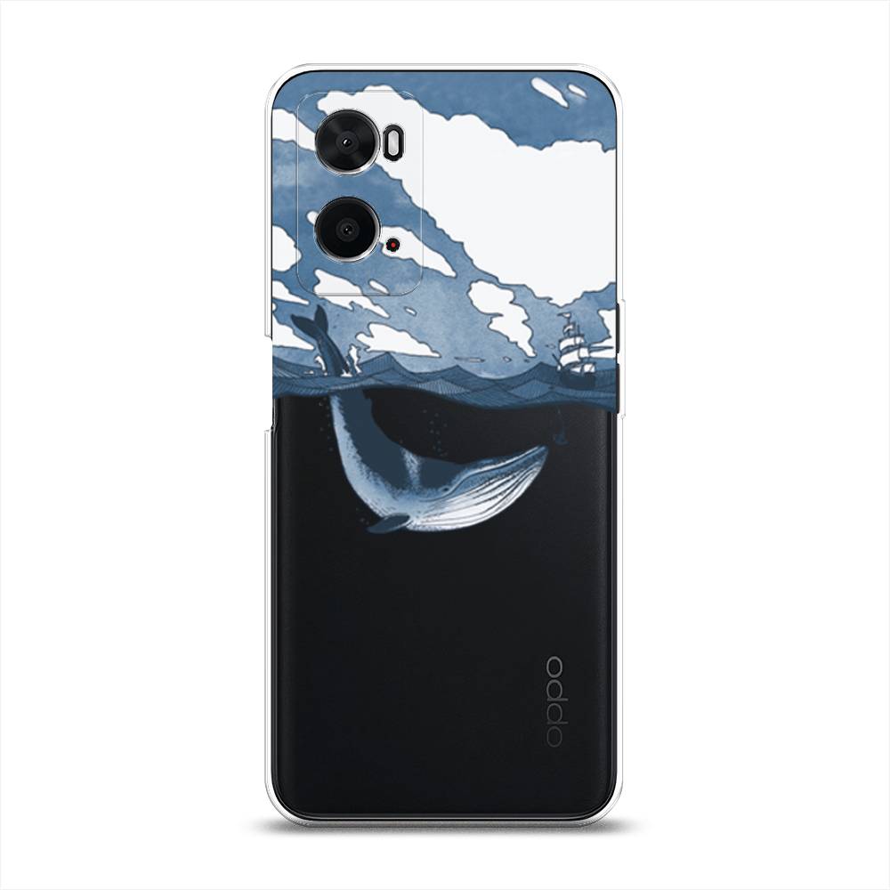

Чехол на Oppo A36 "Большой кит", Синий, 259950-1