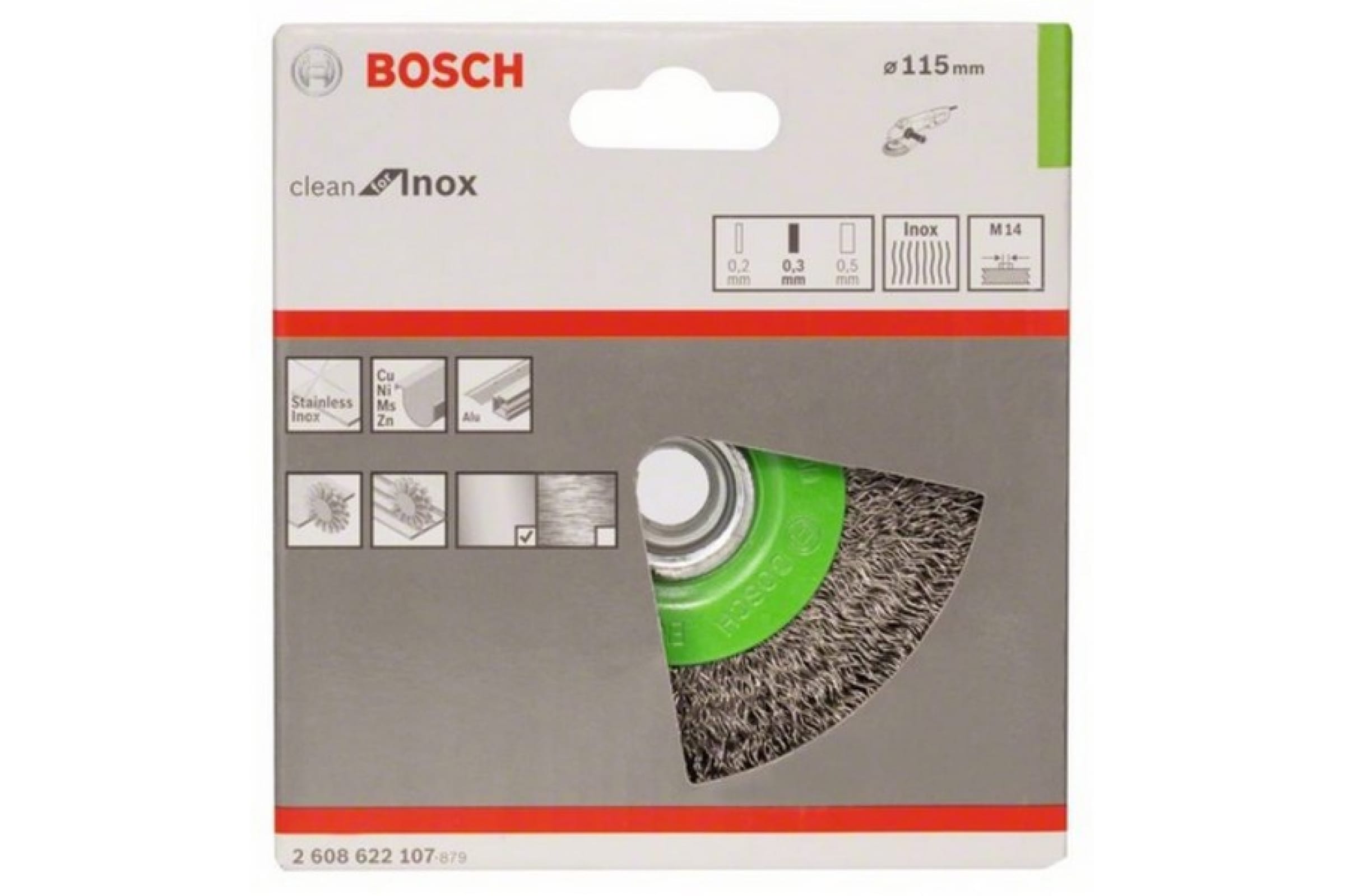 

Щетка дисковая (115 мм; М14) INOX Bosch 2.608.622.107