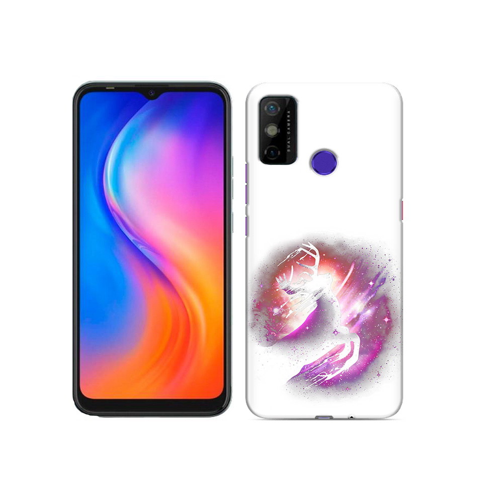 

Чехол MyPads Tocco для Tecno Spark 6 GO звездный олень, Прозрачный, Tocco