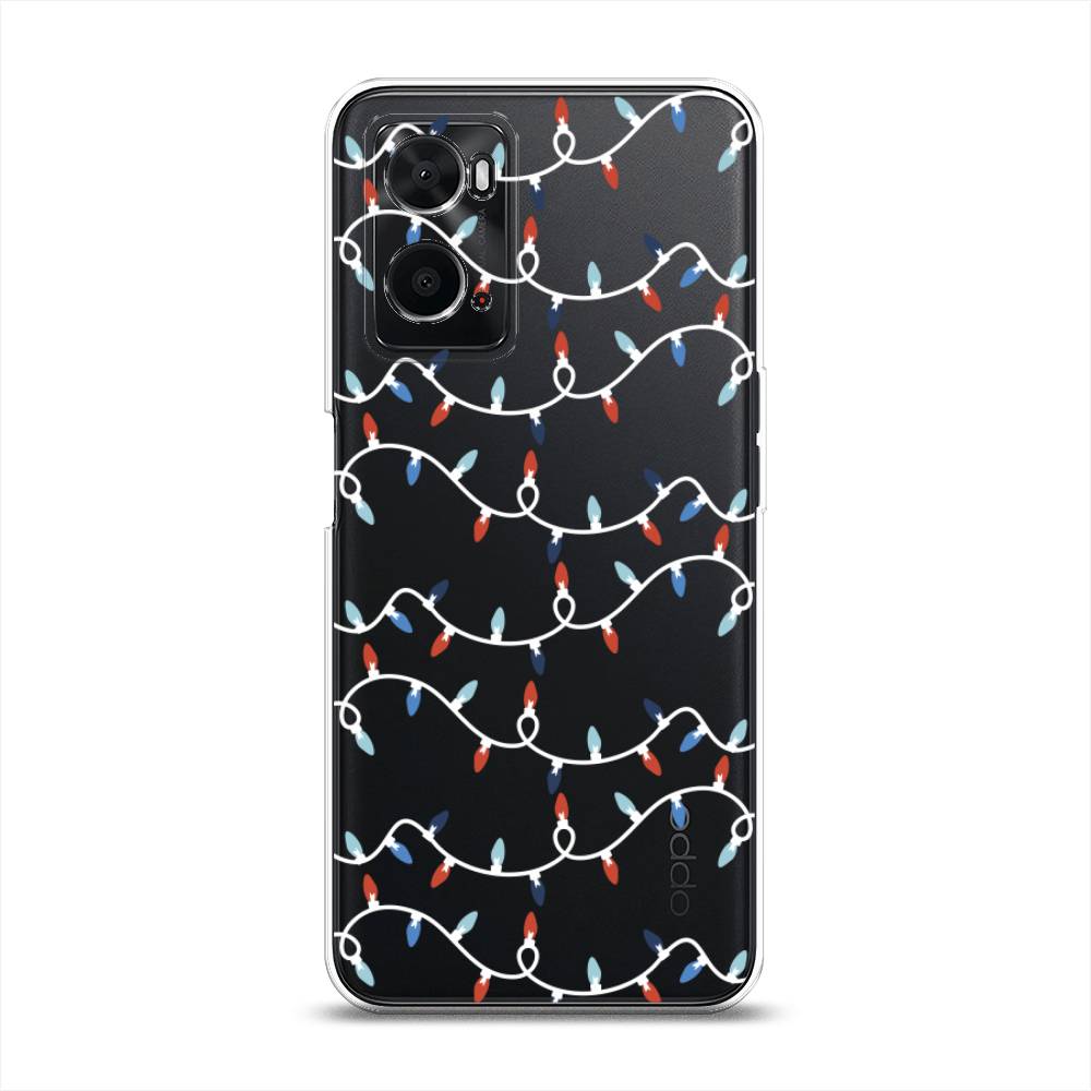 

Чехол для Oppo A36 "Разноцветная гирлянда", Белый;красный;синий, 259950-5