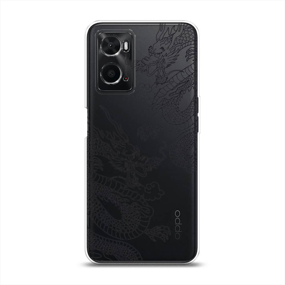 

Чехол на Oppo A36 "Два китайских дракона", Серый;черный, 259950-1