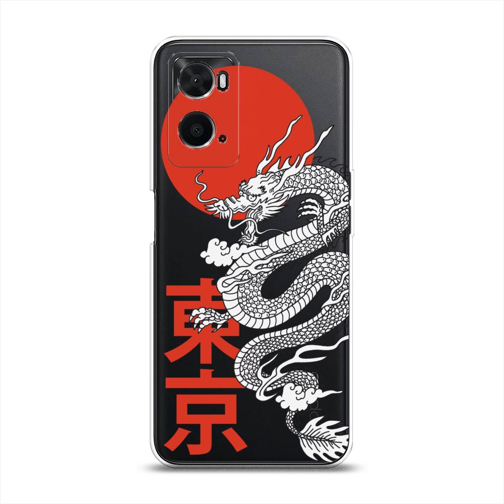 

Чехол на Oppo A36 "Китайский дракон", Черный;красный;белый, 259950-1