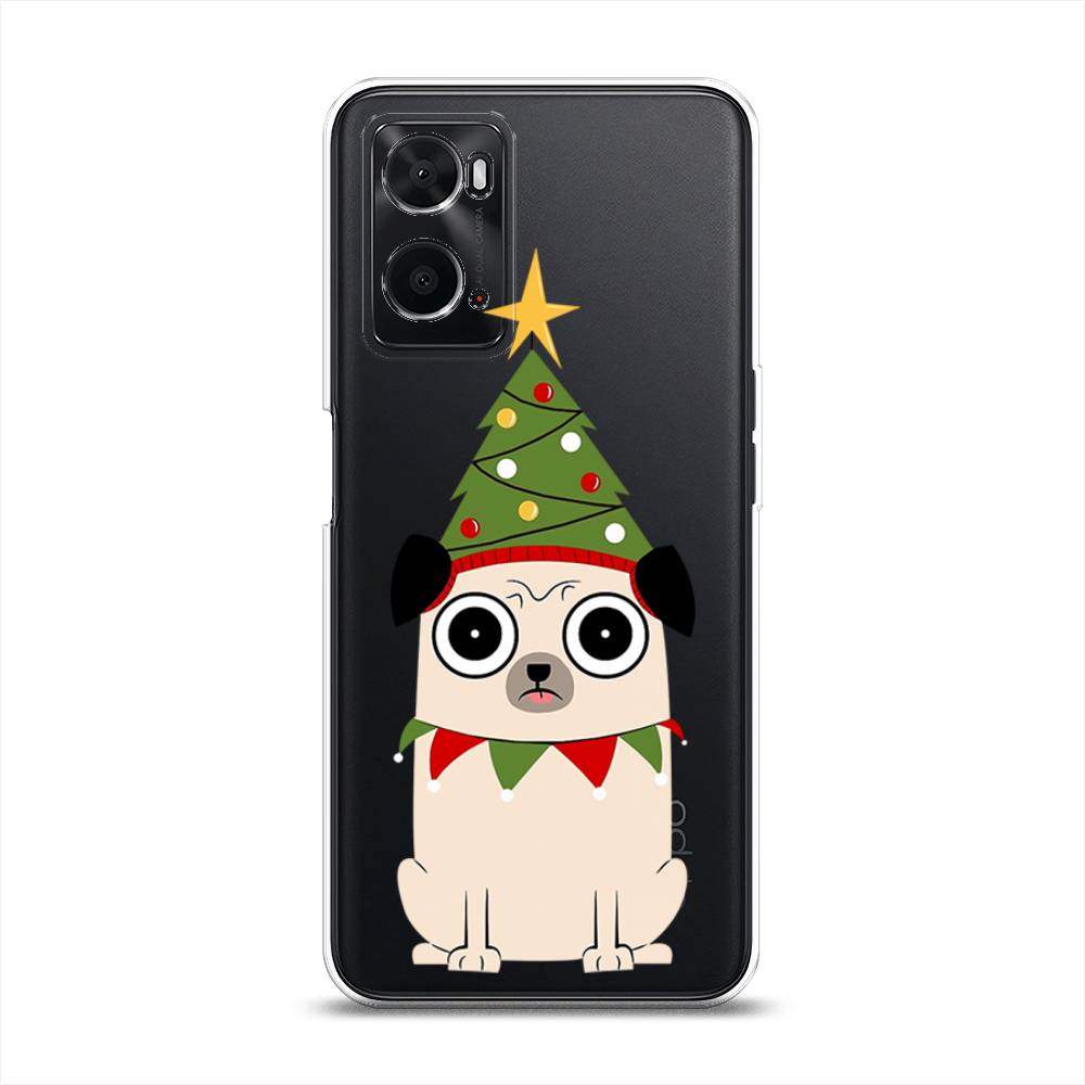 

Чехол для Oppo A36 "Собачка с ёлочкой", Бежевый;красный;зеленый, 259950-1