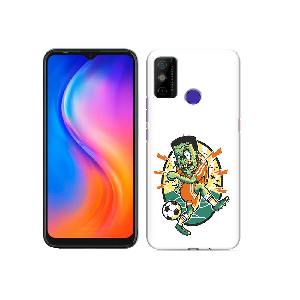 

Чехол MyPads Tocco для Tecno Spark 6 GO зомби футболист, Прозрачный, Tocco
