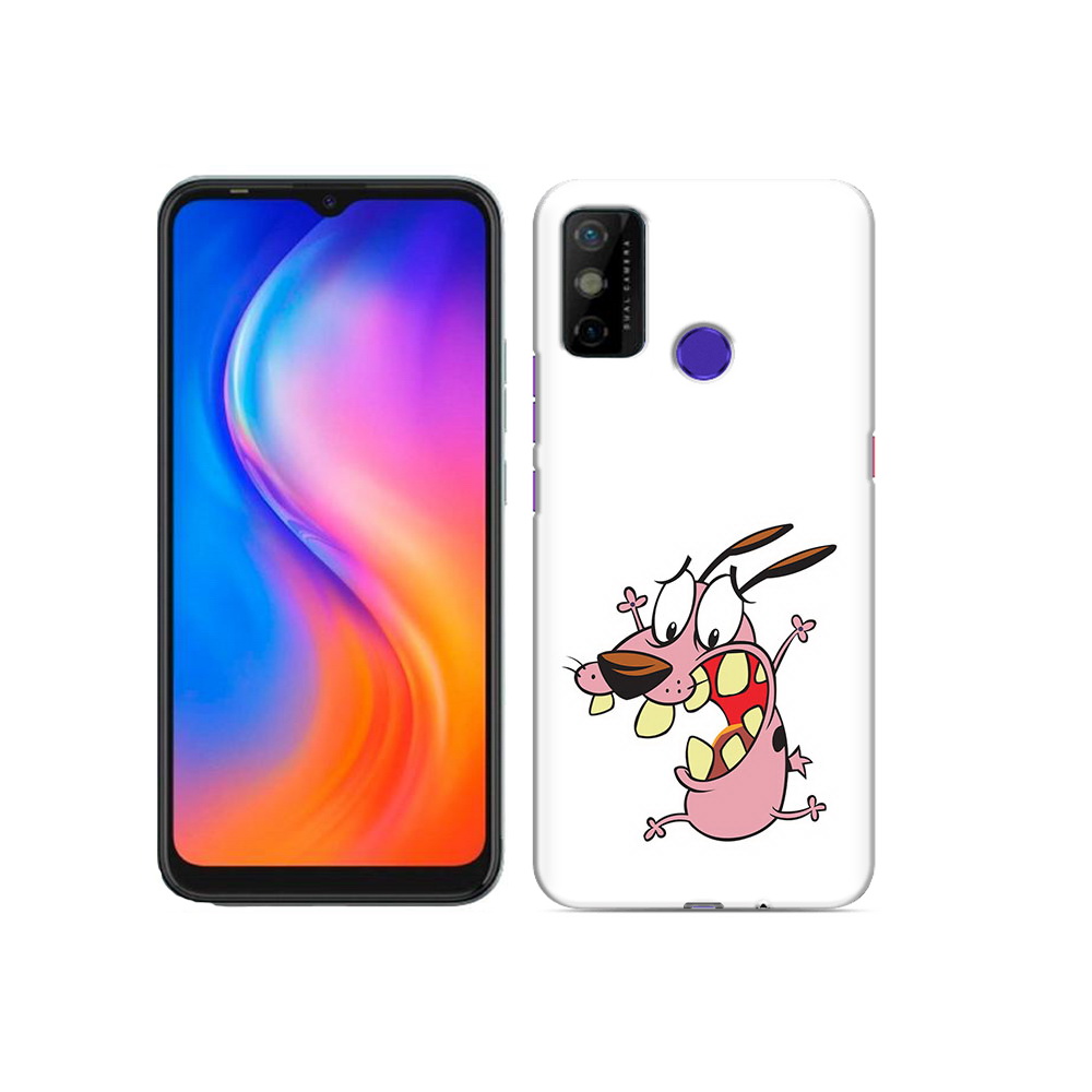 

Чехол MyPads Tocco для Tecno Spark 6 GO зубастый бобик, Прозрачный, Tocco