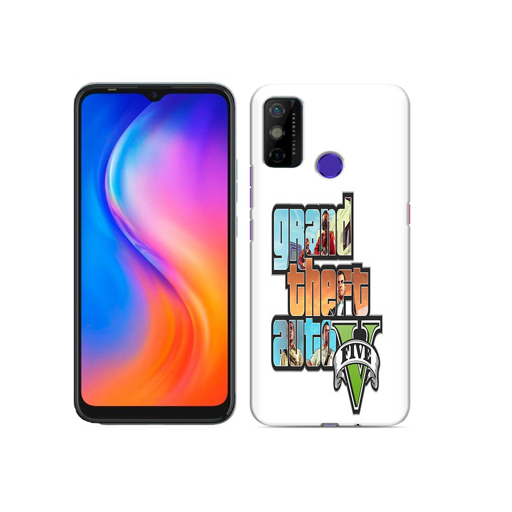 

Чехол MyPads Tocco для Tecno Spark 6 GO игра гта, Прозрачный, Tocco