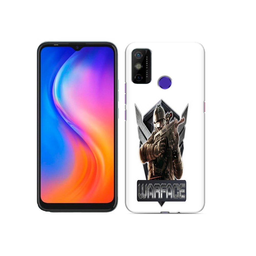 

Чехол MyPads Tocco для Tecno Spark 6 GO игра про войну, Прозрачный, Tocco