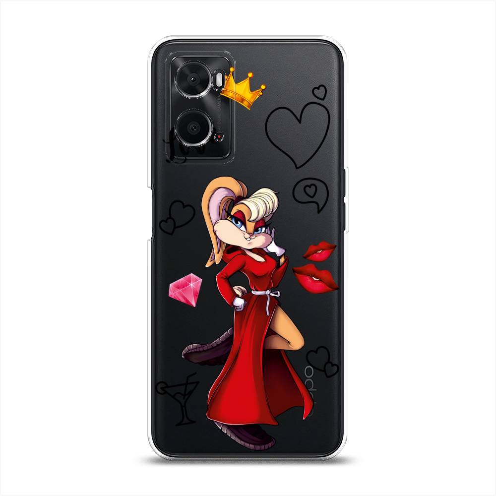 

Чехол на Oppo A36 "Rich Lola Bunny", Красный;бежевый;оранжевый, 259950-6