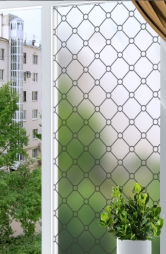 фото Пленка декоративная матовая на окно decomir на стекло размером 75x150см vitrn vitrn014