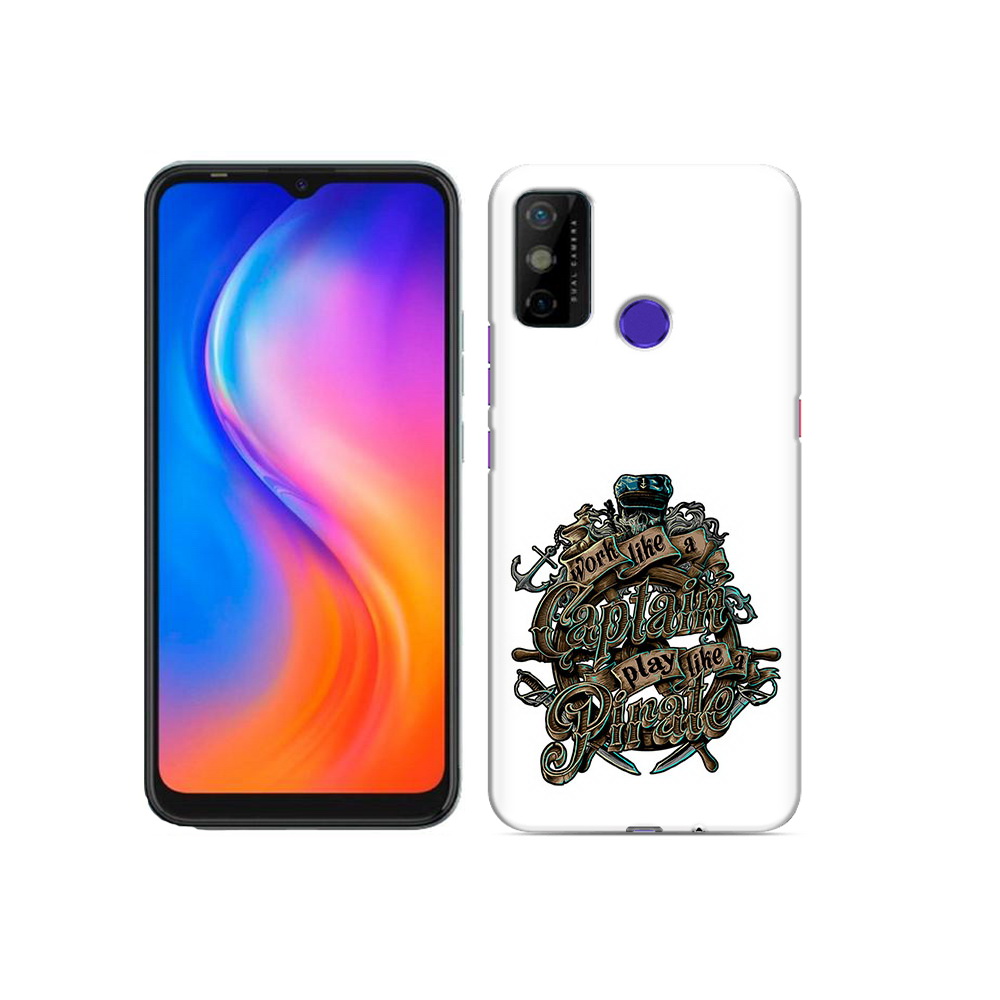 

Чехол MyPads Tocco для Tecno Spark 6 GO капитан пиратов, Прозрачный, Tocco