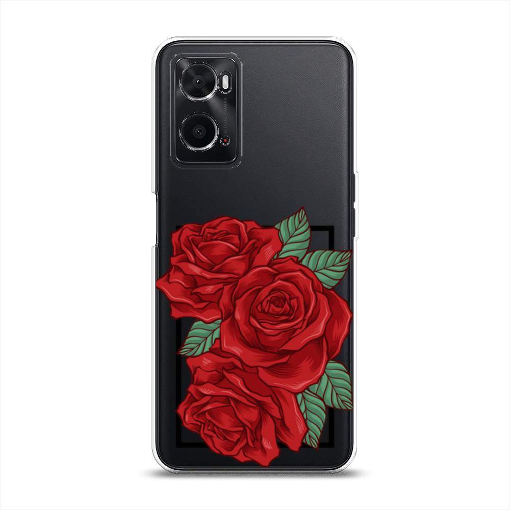 

Чехол для Oppo A36 "Три алые розы", Красный, 259950-2