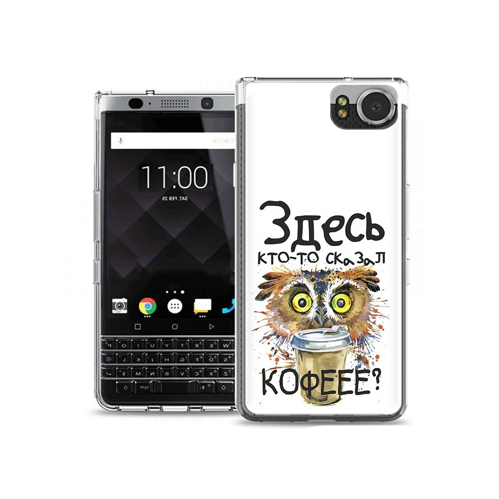 

Чехол MyPads Tocco для BlackBerry KeyOne Любительница кофе, Tocco