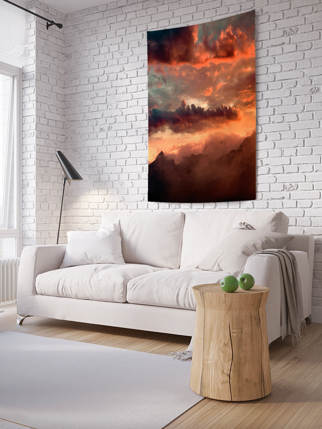 

Вертикальное фотопанно на стену JoyArty Неспокойные облака 100x150 см, Неспокойные облака