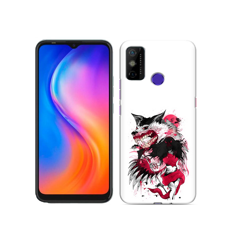 

Чехол MyPads Tocco для Tecno Spark 6 GO красная шапочка, Прозрачный, Tocco