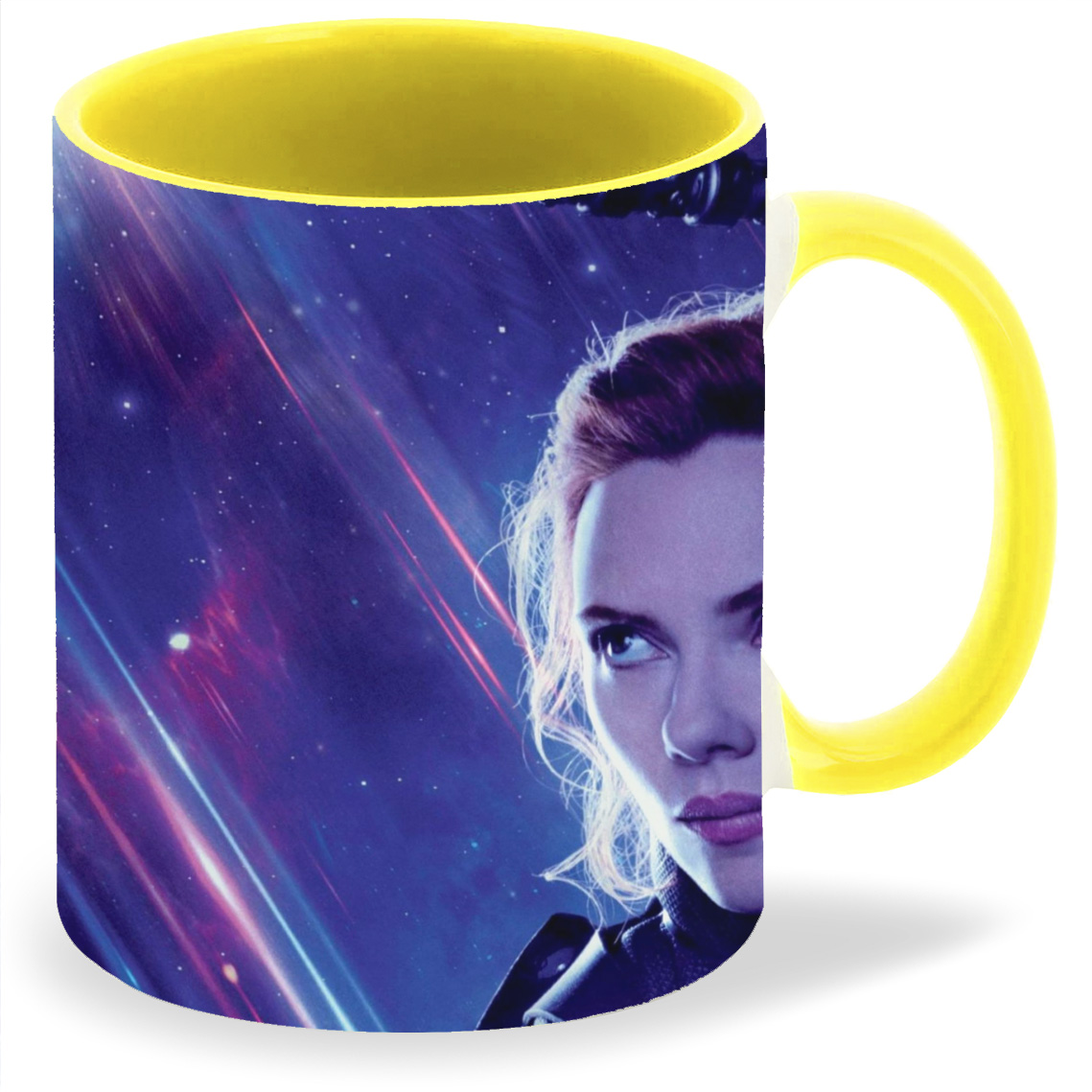 

Кружка желтая CoolPodarok Чёрная Вдова Наташа Романов Мстители