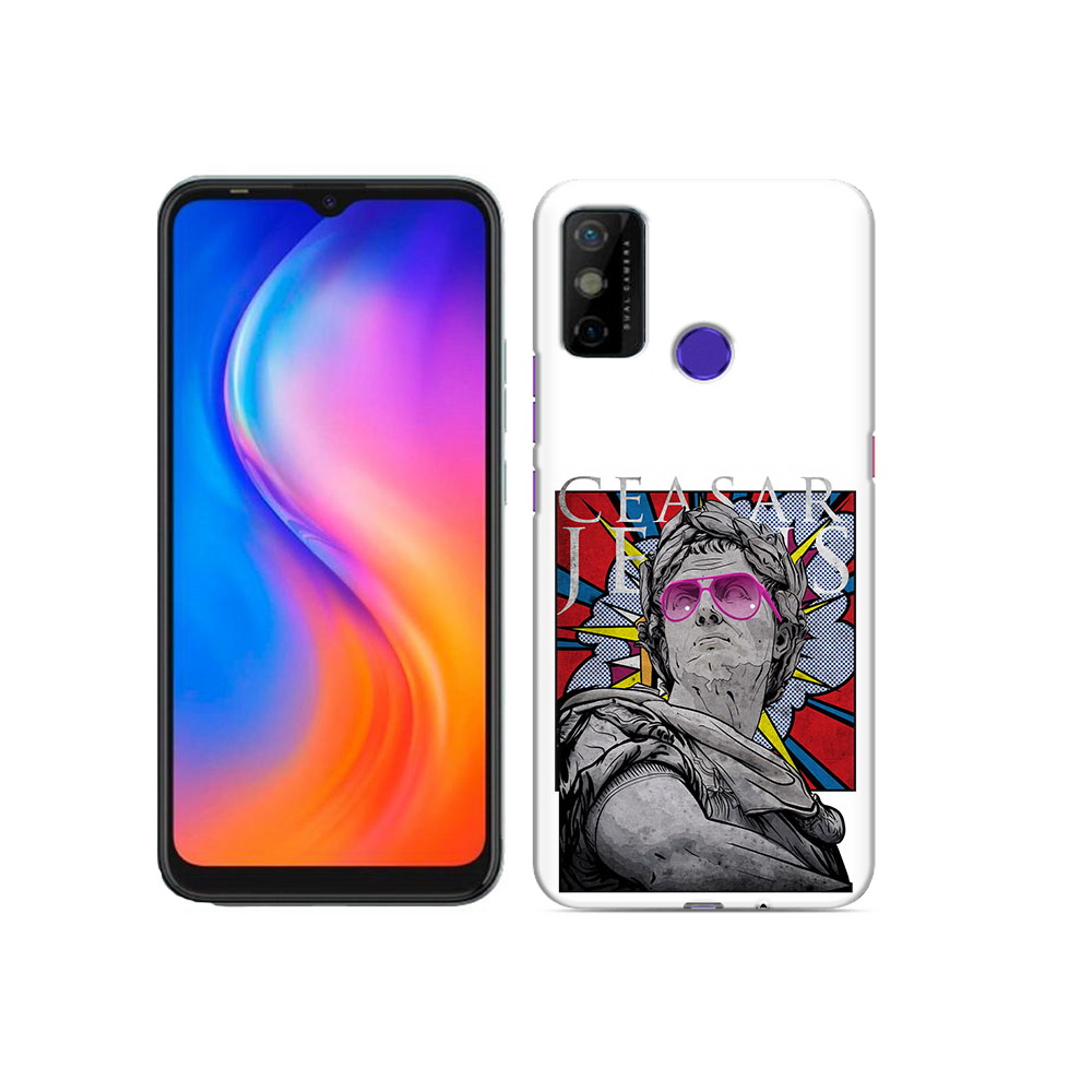 

Чехол MyPads Tocco для Tecno Spark 6 GO крутая статуя свободы, Прозрачный, Tocco