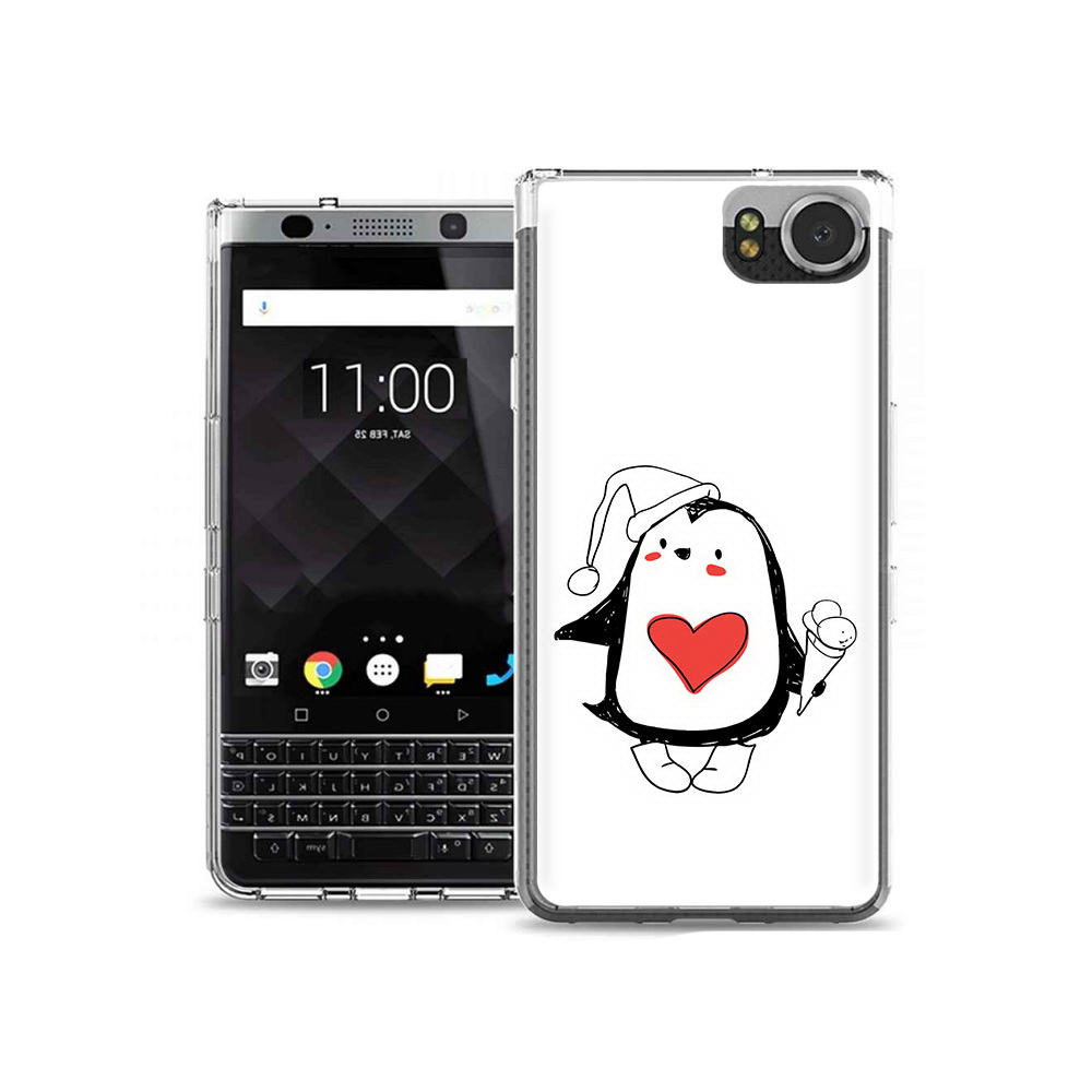 

Чехол MyPads Tocco для BlackBerry KeyOne Пингвин с мороженым, Tocco