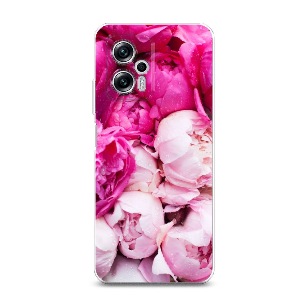 

Чехол Awog на Poco X4 GT/Redmi Note 11T Pro/11T Pro Plus "Пионы розово-белые", Разноцветный, 315550-8