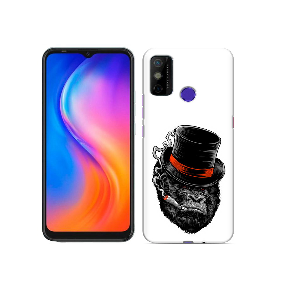 

Чехол MyPads Tocco для Tecno Spark 6 GO дизайнерская горилла, Прозрачный, Tocco