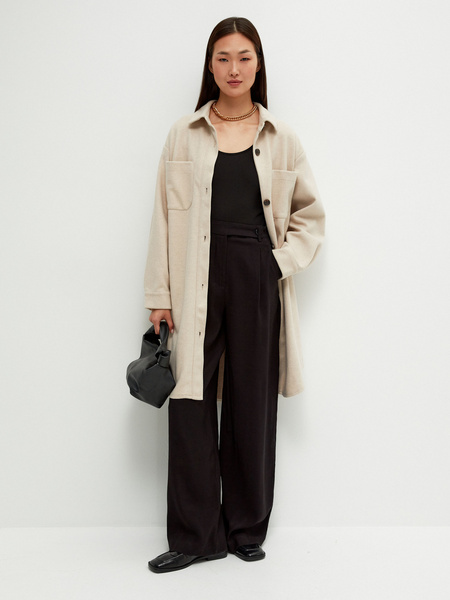 

Пальто женское ZARINA 1328412112-64 бежевое L, 1328412112-64