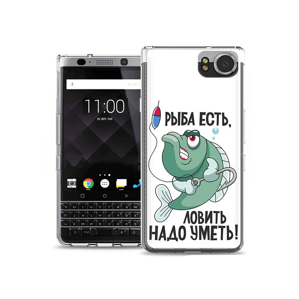 

Чехол MyPads Tocco для BlackBerry KeyOne Рыба есть ,ловить надо уметь, Tocco