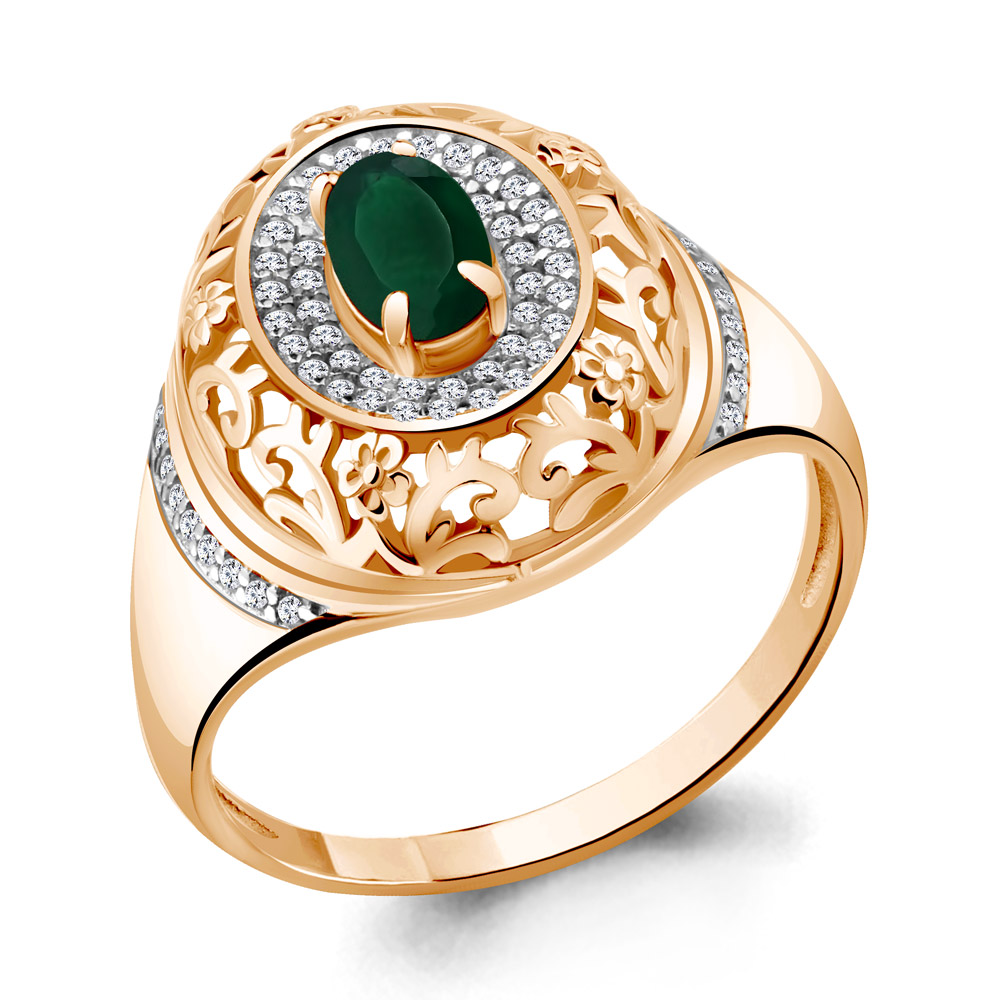 

Кольцо из серебра р. 17,5 AQUAMARINE 6545509А_925_з, 6545509А_925_з