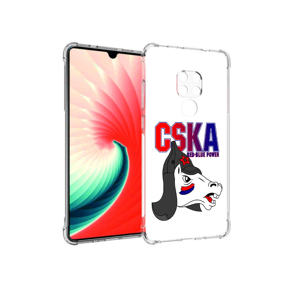 

Чехол MyPads Tocco для Huawei Mate 20 ФК ЦСК лошадка россия, Прозрачный, Tocco