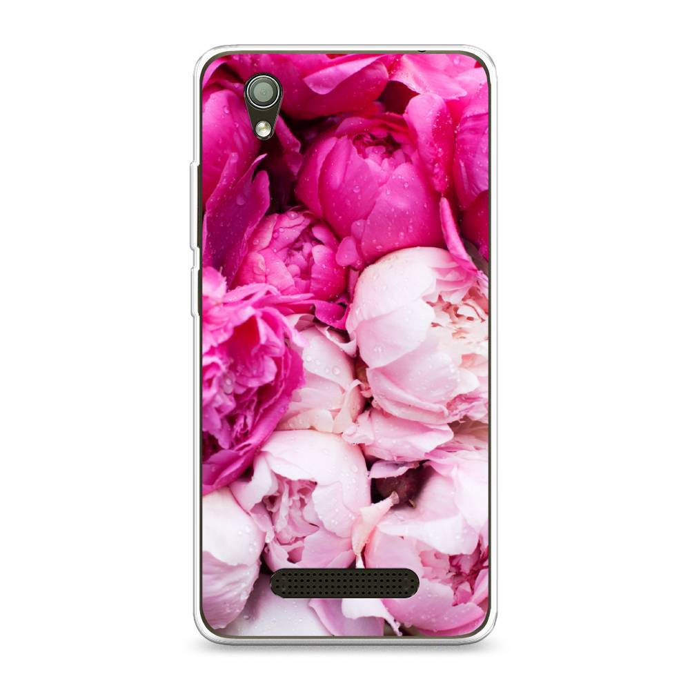 

Чехол Awog на ZTE Blade X3 / ЗТЕ Блэйд X3 "Пионы розово-белые", 130650-8