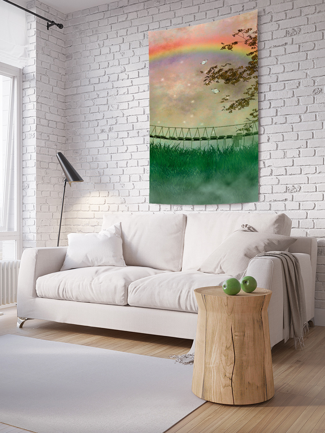 

Вертикальное фотопанно на стену JoyArty Мост из радуги 100x150 см, Мост из радуги