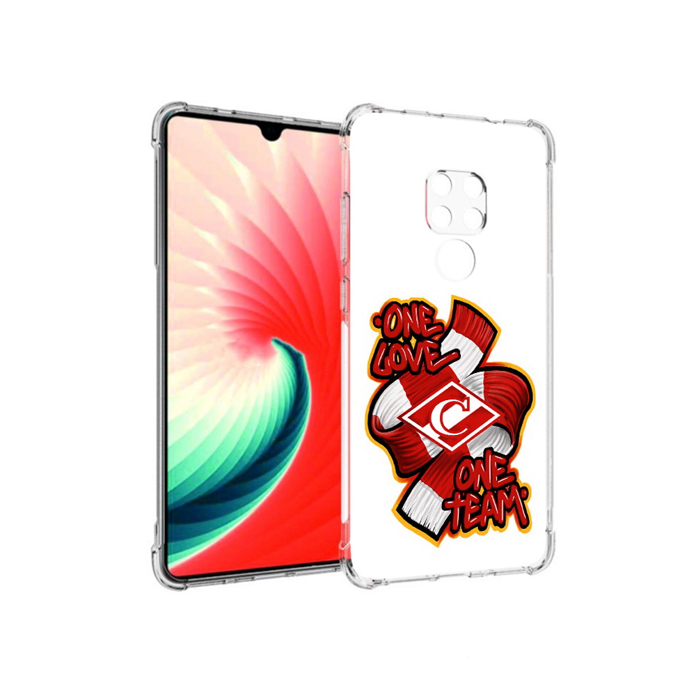

Чехол MyPads Tocco для Huawei Mate 20 ФК спарак 1 любовь, Прозрачный, Tocco