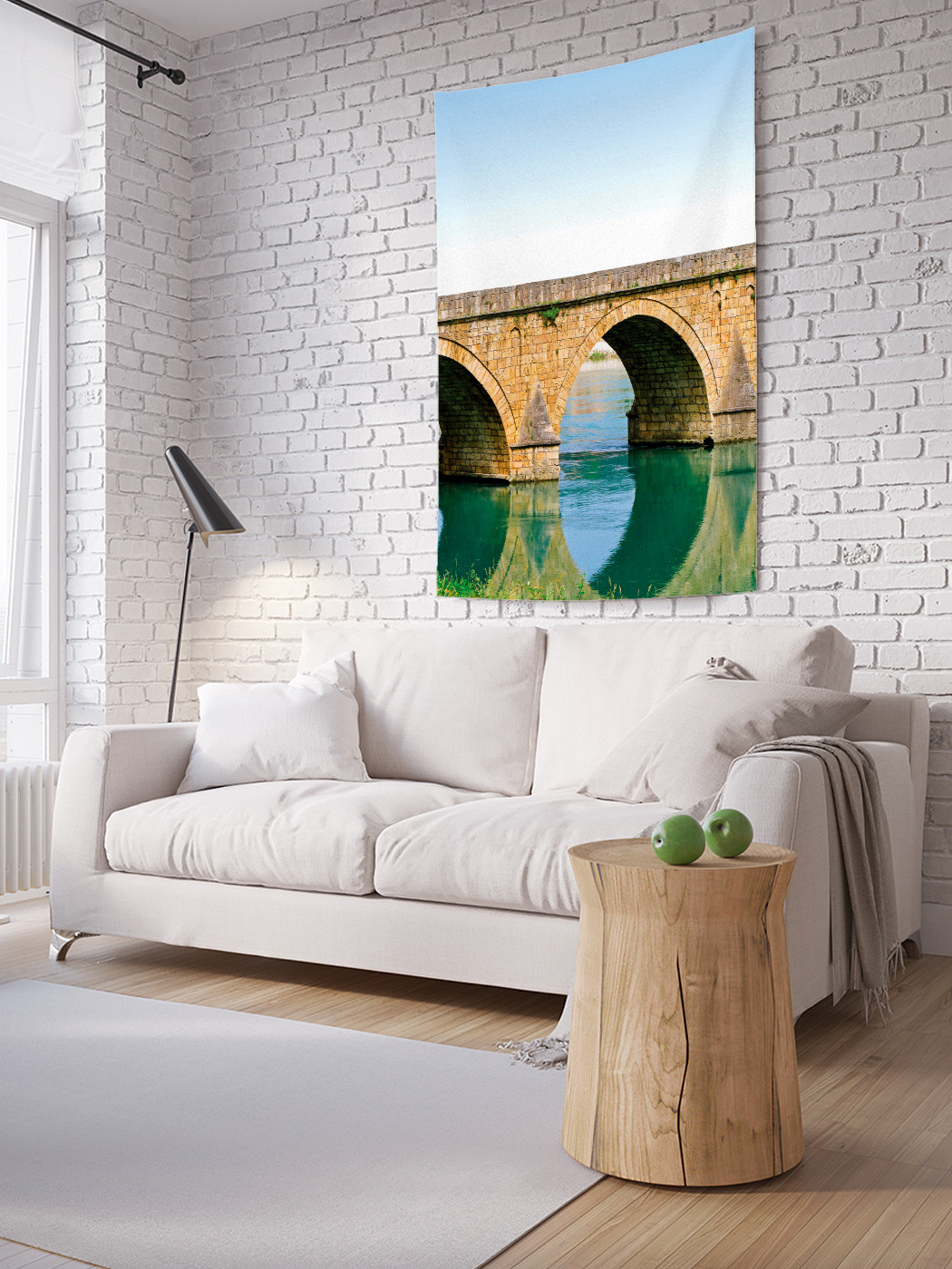 

Вертикальное фотопанно на стену JoyArty Мост с отражением 100x150 см, Мост с отражением