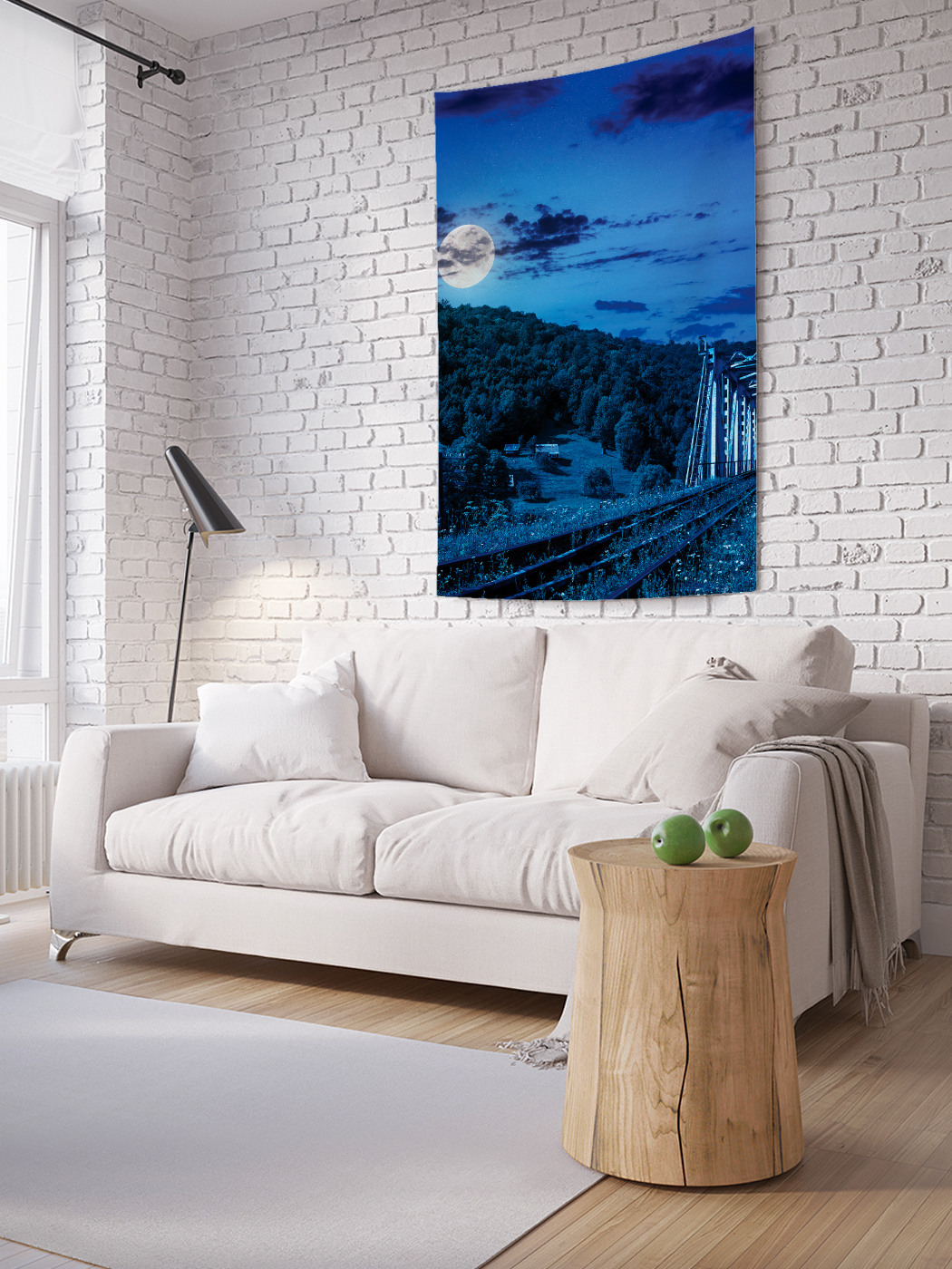 

Вертикальное фотопанно на стену JoyArty Лунные пути 100x150 см, Лунные пути
