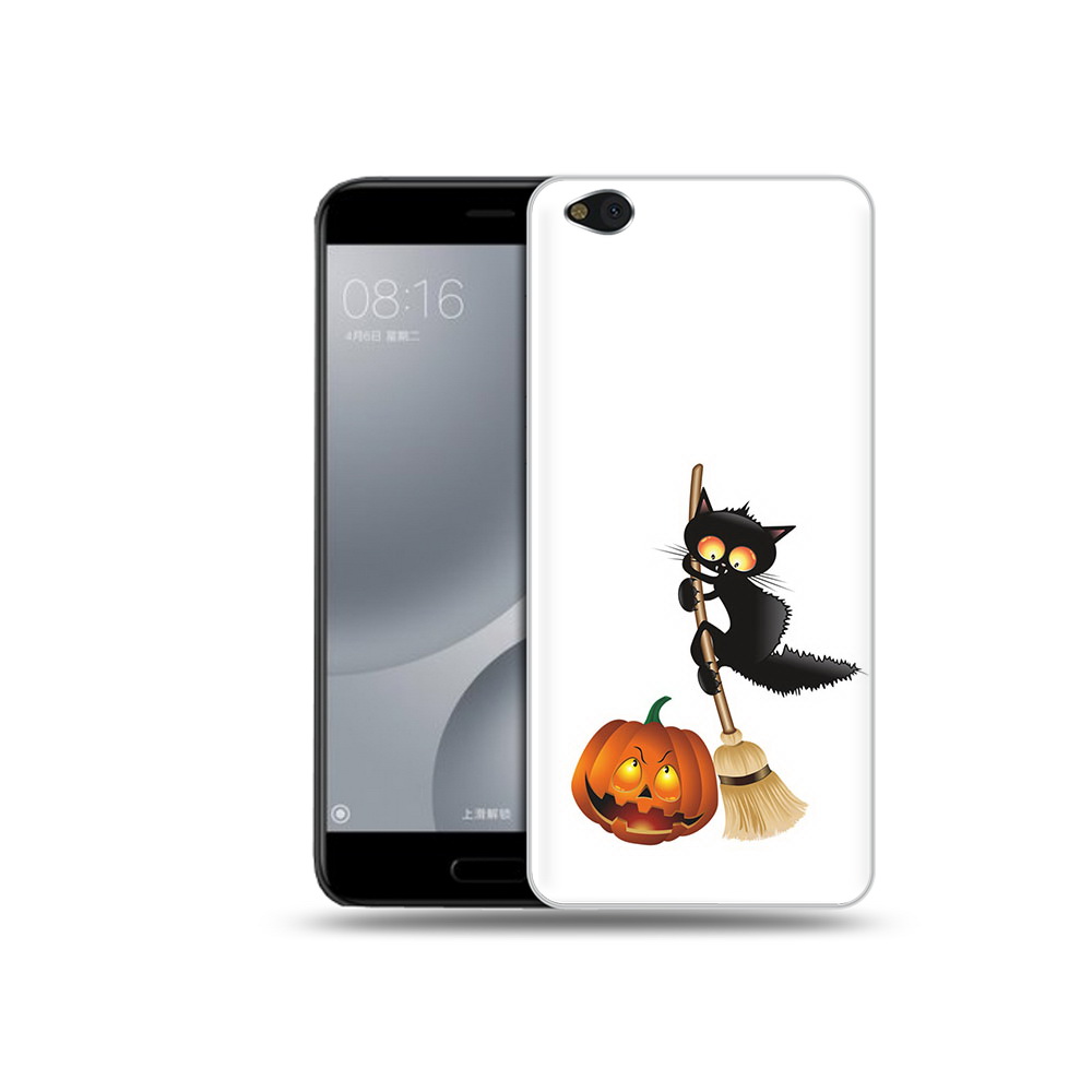 

Чехол MyPads Tocco для Xiaomi Mi 5C хэлуинский котик (PT61938.328.667), Прозрачный, Tocco