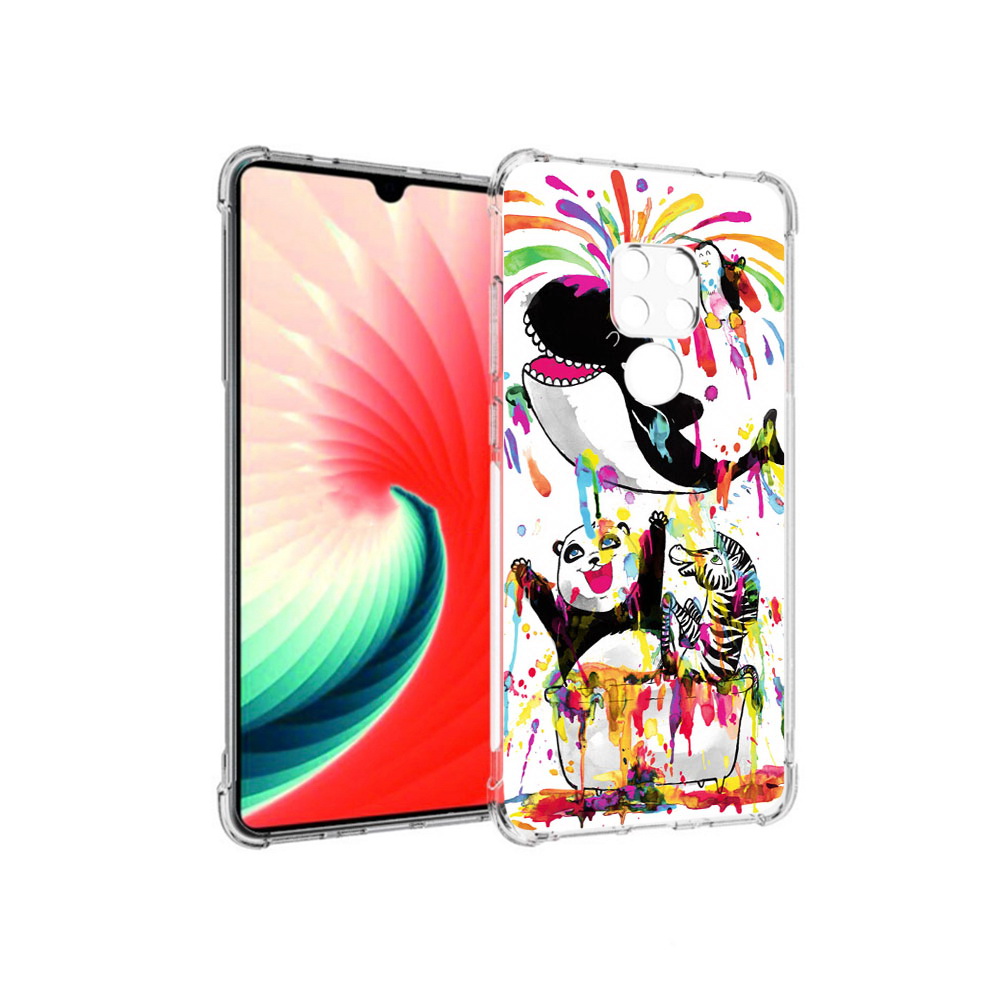 

Чехол MyPads Tocco для Huawei Mate 20 Хиппи кит, Прозрачный, Tocco