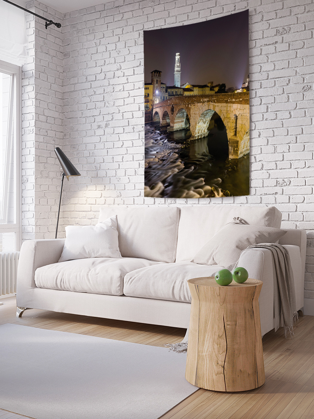 

Вертикальное фотопанно на стену JoyArty Арочный мост в ночи 100x150 см, Арочный мост в ночи