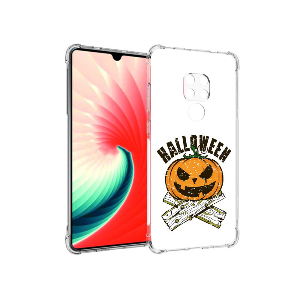 

Чехол MyPads Tocco для Huawei Mate 20 Хэллоуин доски тыква, Прозрачный, Tocco