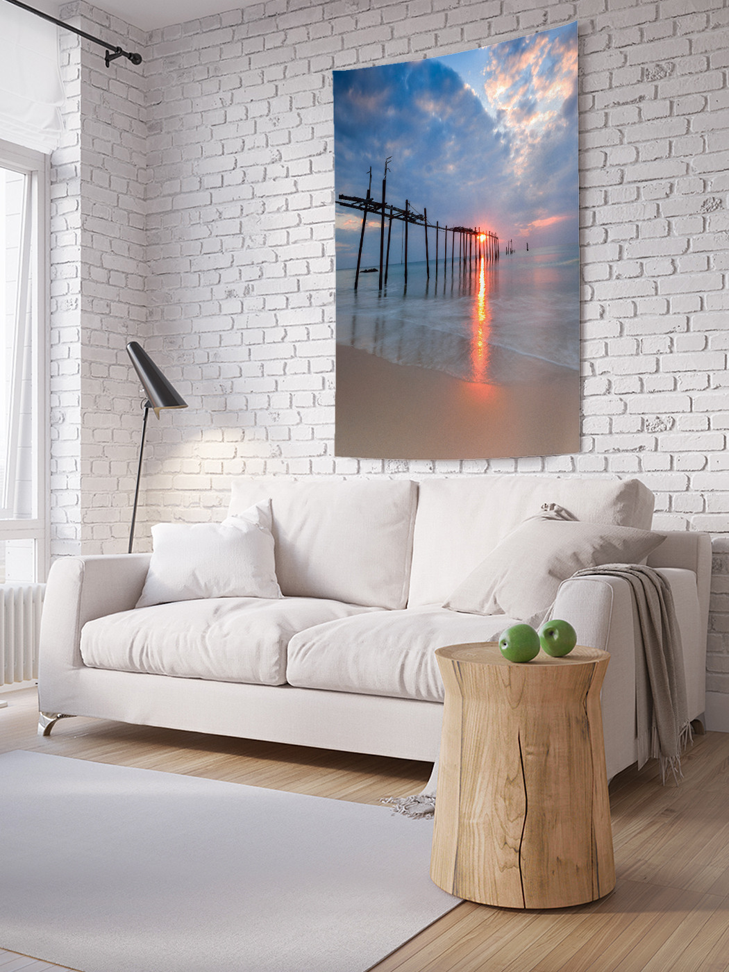 

Вертикальное фотопанно на стену JoyArty Рассвет между небом и морем 100x150 см, Рассвет между небом и морем