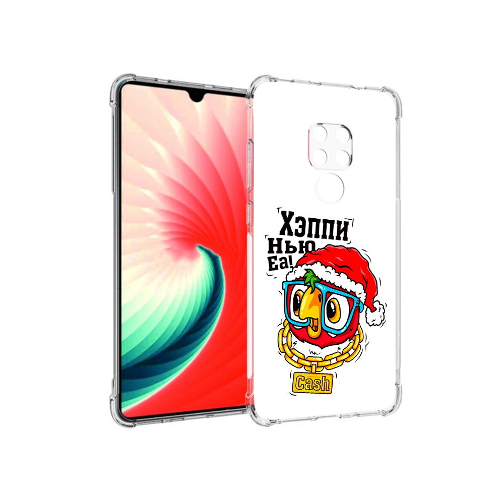 

Чехол MyPads Tocco для Huawei Mate 20 Хэппи нью еа, Прозрачный, Tocco