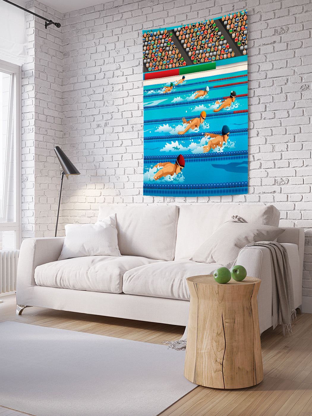 

Вертикальное фотопанно на стену JoyArty Соревнование пловцов 100x150 см, Соревнование пловцов